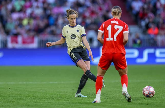 GER, München, Bayern München vs FC Barcelona, Barca Women s Champions League, Fussball, UEFA, Spielzeit 2025 2026, Allianz Arena, Halbfinale, Hinspiel im Bild: Irene Paredes (FC Barcelona 2) DFB DFL REGULATIONS PROHIBIT ANY USE OF PHOTOGRAPHS AS IMAGE SEQUENCES AND OR QUASI-VIDEO, 25.04.2026 Copyright: HMBxMedia HendrikxHamelau