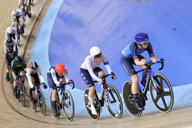 UCI Track World Cup: Nilai Picture by Alex Whitehead SWpix.com - 26 04 2026 - Cycling - UCI Track World Cup: Nilai - Velodrom Nasional Malaysia, Nilai, Malaysia - Women s Omnium - Scratch Race 1 4 - Martina Fidanza (Italy), Bethany Ingram (USA) Copyright: x xSWpix.comx(t axPhotographyxHubxLtd)xAlexxWhitehead SWpix.comx SWP-3030-13268