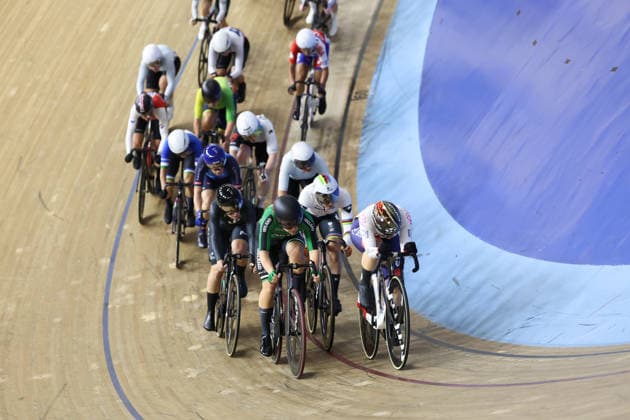 UCI Track World Cup: Nilai Picture by Alex Whitehead SWpix.com - 26 04 2026 - Cycling - UCI Track World Cup: Nilai - Velodrom Nasional Malaysia, Nilai, Malaysia - Women s Omnium - Scratch Race 1 4 - Lara Gillespie (Ireland), Yumi Kajihara (Japan), Lorena Wiebes (Netherlands) Copyright: x xSWpix.comx(t axPhotographyxHubxLtd)xAlexxWhitehead SWpix.comx SWP-3030-13271