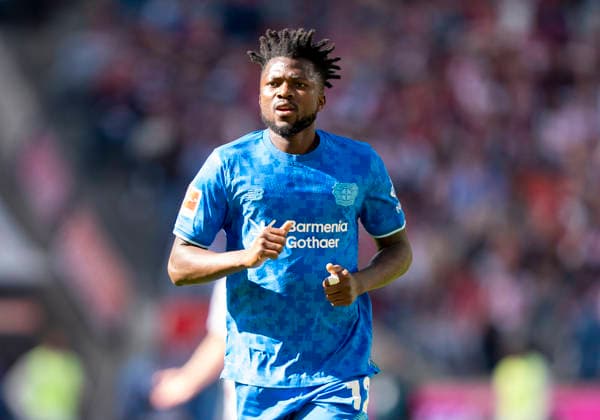 Einzelbild, Single image: Edmond TAPSOBA (Bayer 04 Leverkusen, 12) 1. FC Köln - Bayer 04 Leverkusen, Fussball, 1. Bundesliga, RheinEnergieStadion Köln, 25.04.2026 DFL regulations prohibit any use of photographs as image sequences and or quasi-video. *** Einzelbild, Single image Edmond TAPSOBA Bayer 04 Leverkusen, 12 1 FC Köln Bayer 04 Leverkusen, Fussball, 1 Bundesliga, RheinEnergieStadion Köln, 25 04 2026 DFL regulations prohibit any use of photographs as image sequences and or quasi video Copyright: HMBxMedia xMarcoxBader