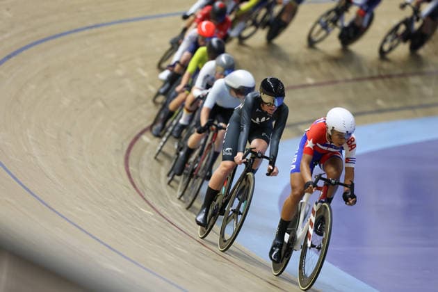 UCI Track World Cup: Nilai Picture by Alex Whitehead SWpix.com - 26 04 2026 - Cycling - UCI Track World Cup: Nilai - Velodrom Nasional Malaysia, Nilai, Malaysia - Women s Omnium - Tempo Race 2 4 - Samantha Donnelly (New Zealand) Copyright: x xSWpix.comx(t axPhotographyxHubxLtd)xAlexxWhitehead SWpix.comx SWP-3030-13293