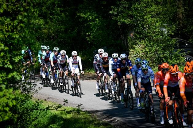 Slovenian Tadej Pogacar of UAE Team Emirates-XRG pictured in action during the men elite race of the Liege-Bastogne-Liege UCI World Tour one day cycling race, 259,5km from Liege, over Bastogne to Liege, Sunday 26 April 2026. MAARTENxSTRAETEMANS  x172061918x