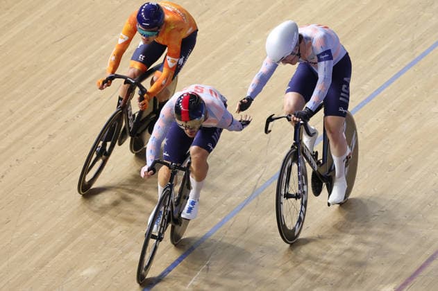 UCI Track World Cup: Nilai Picture by Alex Whitehead SWpix.com - 26 04 2026 - Cycling - UCI Track World Cup: Nilai - Velodrom Nasional Malaysia, Nilai, Malaysia - Men s Madison - Final - Graeme Frislie (United States) and Peter Moore (United States) Copyright: x xSWpix.comx(t axPhotographyxHubxLtd)xAlexxWhitehead SWpix.comx SWP-3030-13310