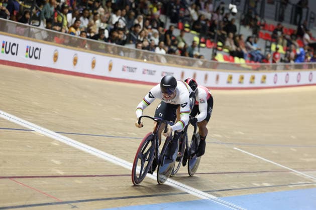 UCI Track World Cup: Nilai Picture by Alex Whitehead SWpix.com - 26 04 2026 - Cycling - UCI Track World Cup: Nilai - Velodrom Nasional Malaysia, Nilai, Malaysia - Men s Sprint - Final for Gold - Harrie Lavreysen (Netherlands) Copyright: x xSWpix.comx(t axPhotographyxHubxLtd)xAlexxWhitehead SWpix.comx SWP-3030-13325