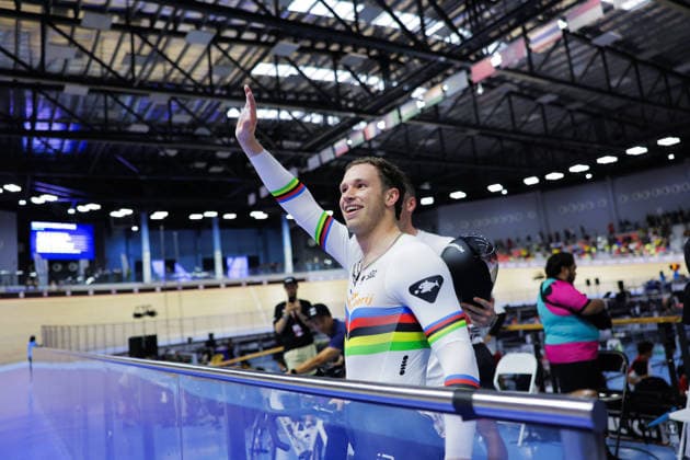 UCI Track World Cup: Nilai Picture by Alex Whitehead SWpix.com - 26 04 2026 - Cycling - UCI Track World Cup: Nilai - Velodrom Nasional Malaysia, Nilai, Malaysia - Men s Sprint - Final for Gold - Harrie Lavreysen (Netherlands) wins the Gold Medal Copyright: x xSWpix.comx(t axPhotographyxHubxLtd)xAlexxWhitehead SWpix.comx SWP-3030-13356