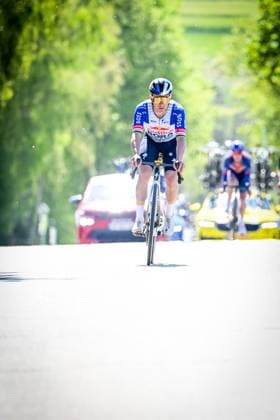 Belgian Remco Evenepoel of Red Bull-BORA-hansgrohe pictured in action during the men elite race of the Liege-Bastogne-Liege UCI World Tour one day cycling race, 259,5km from Liege, over Bastogne to Liege, Sunday 26 April 2026. MAARTENxSTRAETEMANS  x172068354x