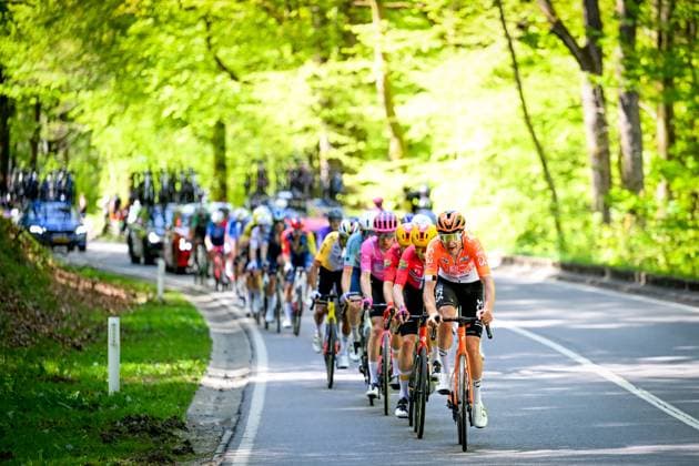 Belgian Laurens De Plus of INEOS Grenadiers pictured in action during the men elite race of the Liege-Bastogne-Liege UCI World Tour one day cycling race, 259,5km from Liege, over Bastogne to Liege, Sunday 26 April 2026. MAARTENxSTRAETEMANS  x172071150x