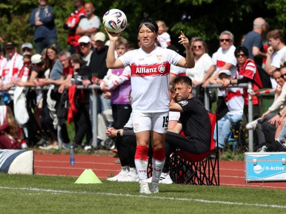 26.04.2026, Deutschland, Stuttgart, Fußball 2. Frauen-Bundesliga, 15. Spieltag, VfB Stuttgart vs. SV Meppen 1912, Yuka Hirano (VfB)