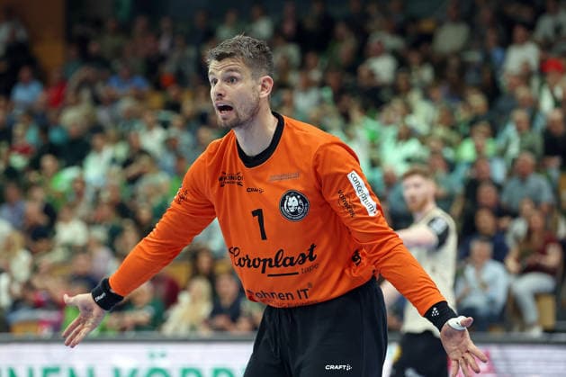 26.04.2026, xovx, Handball Daikin Handball Bundesliga, HSG Wetzlar - Bergischer HC Christopher Rudeck (Bergischer HC) enttäuscht, enttäuscht schauend Wetzlar Buderus-Arena Hessen Deutschland (DE)