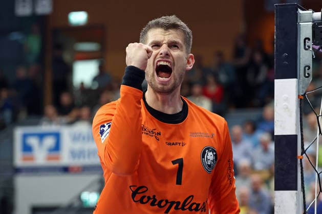 26.04.2026, xovx, Handball Daikin Handball Bundesliga, HSG Wetzlar - Bergischer HC Jubel bei Christopher Rudeck (Bergischer HC). Wetzlar Buderus-Arena Hessen Deutschland (DE)
