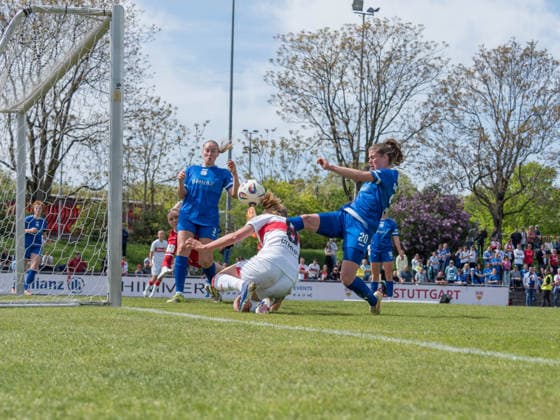 Tor zum 2:0 durch Maxi Rall (VfB Stuttgart, 08) GER, VfB Stuttgart vs. SV Meppen, Fussball, 2. Frauen Bundesliga, 23. Spieltag, Spielzeit 2025 2026, 26.04.2026 GER, VfB Stuttgart vs. SV Meppen, Fussball, 2. Frauen Bundesliga, 23. Spieltag, Spielzeit 2025 2026, 26.04.2026 Stuttgart Copyright: xEibner-Pressefoto CarstenxSchwerx EP_CSG