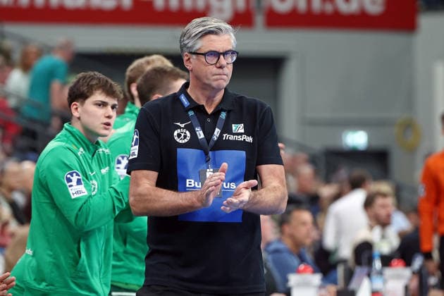 26.04.2026, xovx, Handball Daikin Handball Bundesliga, HSG Wetzlar - Bergischer HC Trainer Runar Sigtryggsson (HSG Wetzlar) Wetzlar Buderus-Arena Hessen Deutschland (DE)