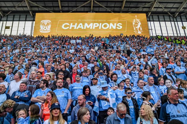 Sport Bilder des Tages Coventry City v Wrexham Sky Bet Championship General view during the Sky Bet Championship match at the Coventry Building Society Arena, Coventry 25 04 2026 UK Newspapers OUT Copyright: xKarlxVallantinex FIL-23353-0085