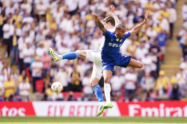 Sport Bilder des Tages Emirates FA Cup Semi-Final Chelsea v Leeds United during the Emirates FA Cup Semi-Final match Chelsea vs Leeds United at Wembley Stadium, London, United Kingdom on 26 April 2026 (Photo by Harvey Murphy News Images) Copyright: xHarveyxMurphy NewsxImagesx