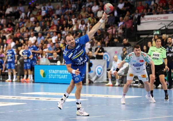 26.04.2026 Stuttgart, Handball TVB Stuttgart vs. SC Magdeburg, Kai Häfner (TVB)