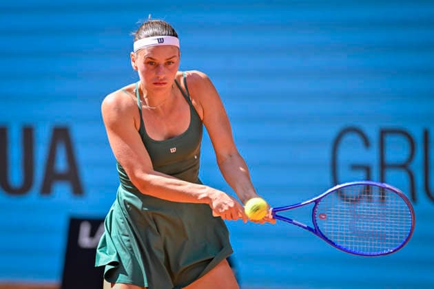 April 26, 2026, Madrid, Madrid, Spain: MARTA KOSTYUK of Ukraine †WILSON during the Mutua Madrid Open 2026, ATP, Tennis Herren Masters 1000 and WTA, Tennis Damen 1000 tennis tournament, celebrated at Caja Magica on April 26, 2026 in Madrid, Spain. Mutua Madrid Open 2026 - Day 7 (04.26.26) - ZUMAc312 20260426_zsp_c312_046 Copyright: xOscarxManuelxSanchezx