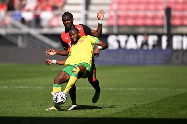 Stade Rennais FC v FC Nantes - Ligue 1 McDonald s 2025 2026 03 Lilian BRASSIER (srfc) - 37 Ignatius GANAGO (fcn) during the Ligue 1 McDonald s match between Rennes and Nantes at Roazhon Park on April 26, 2026 in Rennes, France. Rennes France  Copyright: xFEPx 776348373