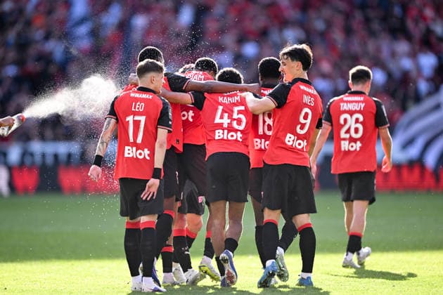 Stade Rennais FC v FC Nantes - Ligue 1 McDonald s 2025 2026 Equipe de football de Rennes SRFC during the Ligue 1 McDonald s match between Rennes and Nantes at Roazhon Park on April 26, 2026 in Rennes, France. Rennes France  Copyright: xFEPx 776348373
