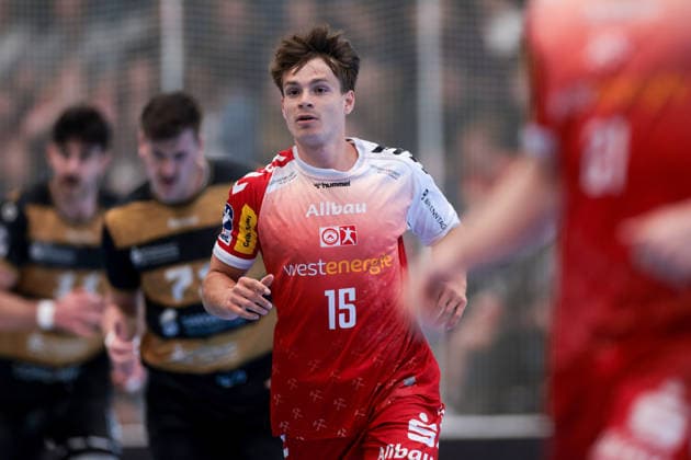 26.04.2026, 29. Spieltag der 2. Handball Bundesliga, TuSEM Essen - HC Elbflorenz 2006. Nils Homscheid (TuSEM Essen). Essen Am Hallo NRW Deutschland xRHR-FOTO DEx Copyright: DennisxEwert RHR-FOTOx RHR-FOTO DE