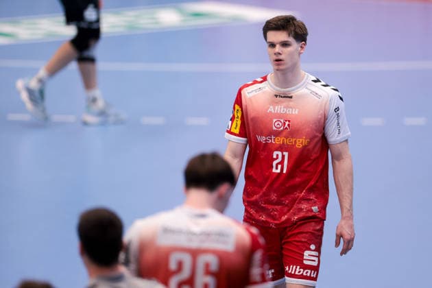 26.04.2026, 29. Spieltag der 2. Handball Bundesliga, TuSEM Essen - HC Elbflorenz 2006. Felix Eißing (TuSEM Essen). Essen Am Hallo NRW Deutschland xRHR-FOTO DEx Copyright: DennisxEwert RHR-FOTOx RHR-FOTO DE