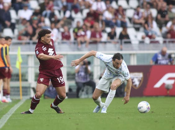 Che Adams of Torino FC during the Italian Serie A, football match between Torino FC and FC Inter Milan on 26 April 2026, at Stadio Olimpico Grande Torino, Turin, Italy. Photo Nderim Kaceli  Copyright: xNderimxKaceli IPAxSportx xipa-agency.netx xx IPA_74253925 IPA_Agency_IPA74253925