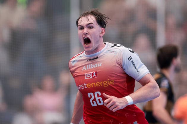 26.04.2026, 29. Spieltag der 2. Handball Bundesliga, TuSEM Essen - HC Elbflorenz 2006. Tom Wolf (TuSEM Essen) jubelt. Essen Am Hallo NRW Deutschland xRHR-FOTO DEx Copyright: DennisxEwert RHR-FOTOx RHR-FOTO DE