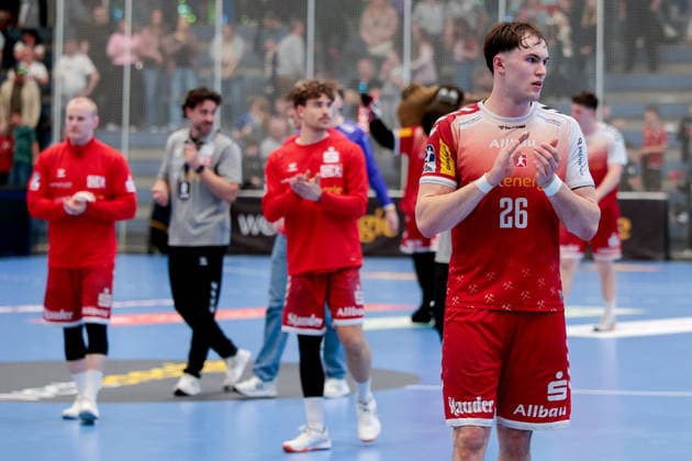 26.04.2026, 29. Spieltag der 2. Handball Bundesliga, TuSEM Essen - HC Elbflorenz 2006. Tom Wolf (TuSEM Essen). Essen Am Hallo NRW Deutschland xRHR-FOTO DEx Copyright: DennisxEwert RHR-FOTOx RHR-FOTO DE