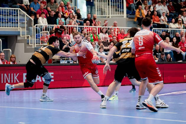 26.04.2026, 29. Spieltag der 2. Handball Bundesliga, TuSEM Essen - HC Elbflorenz 2006. Essen Am Hallo NRW Deutschland xRHR-FOTO DEx Copyright: DennisxEwert RHR-FOTOx RHR-FOTO DE