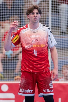 26.04.2026, 29. Spieltag der 2. Handball Bundesliga, TuSEM Essen - HC Elbflorenz 2006. Felix Göttler (TuSEM Essen). Essen Am Hallo NRW Deutschland xRHR-FOTO DEx Copyright: DennisxEwert RHR-FOTOx RHR-FOTO DE