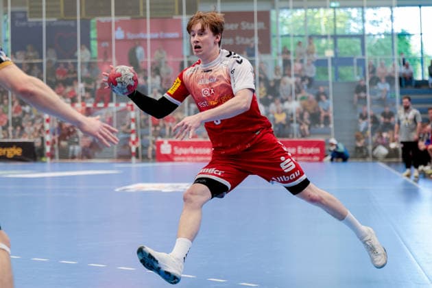 26.04.2026, 29. Spieltag der 2. Handball Bundesliga, TuSEM Essen - HC Elbflorenz 2006. Felix Mart (TuSEM Essen). Essen Am Hallo NRW Deutschland xRHR-FOTO DEx Copyright: DennisxEwert RHR-FOTOx RHR-FOTO DE