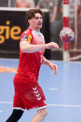 26.04.2026, 29. Spieltag der 2. Handball Bundesliga, TuSEM Essen - HC Elbflorenz 2006. Finn Wolfram (TuSEM Essen). Essen Am Hallo NRW Deutschland xRHR-FOTO DEx Copyright: DennisxEwert RHR-FOTOx RHR-FOTO DE