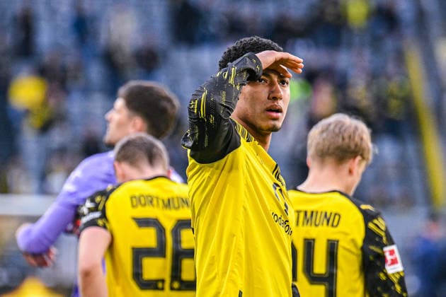 Sport Bilder des Tages 26.04.2026, Fussball, 1. Bundesliga, 31. Spieltag Saison 2025 2026, Borussia Dortmund - SC Freiburg, Jobe Bellingham (Borussia Dortmund) xRHR-FOTO TKx *** 26 04 2026, Football, 1 Bundesliga, 31 Matchday Season 2025 2026, Borussia Dortmund SC Freiburg, Jobe Bellingham Borussia Dortmund xRHR PHOTO TKx Copyright: RHR-FOTOx RHR-FOTO TK