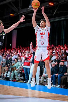 Barmer 2. Basketball Bundesliga ProA: Rheinstars Köln vs. Nürnberg Falcons BC, 26.04.2026 Timothy Nehemiah Davis (RheinStarsKöln 11), Barmer 2. Basketball Bundesliga ProA: Rheinstars Köln vs. Nürnberg Falcons BC am 26.04.2026 in der Motorworld Köln in Koeln (Nordrhein-Westfalen) Copyright: xBEAUTIFULxSPORTS Mueller-Laschetx