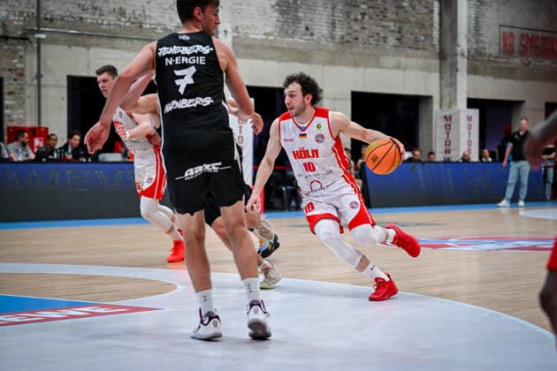 Barmer 2. Basketball Bundesliga ProA: Rheinstars Köln vs. Nürnberg Falcons BC, 26.04.2026 Haris Hujic (RheinStarsKöln 10), Barmer 2. Basketball Bundesliga ProA: Rheinstars Köln vs. Nürnberg Falcons BC am 26.04.2026 in der Motorworld Köln in Koeln (Nordrhein-Westfalen) Copyright: xBEAUTIFULxSPORTS Mueller-Laschetx