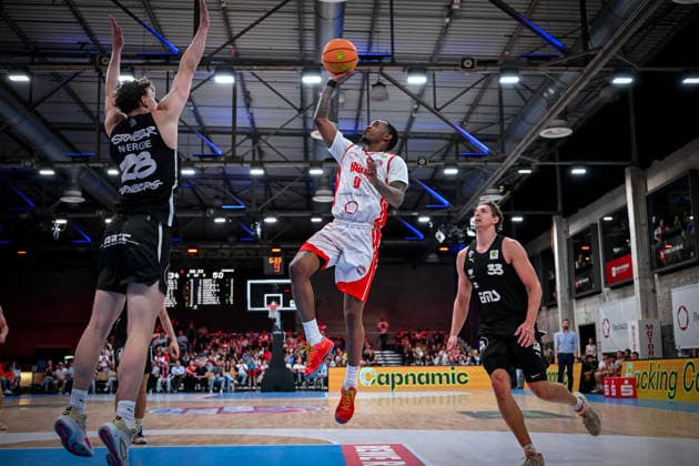 Barmer 2. Basketball Bundesliga ProA: Rheinstars Köln vs. Nürnberg Falcons BC, 26.04.2026 Cedric Cezell Russell Jr. (RheinStarsKöln 0), Barmer 2. Basketball Bundesliga ProA: Rheinstars Köln vs. Nürnberg Falcons BC am 26.04.2026 in der Motorworld Köln in Koeln (Nordrhein-Westfalen) Copyright: xBEAUTIFULxSPORTS Mueller-Laschetx