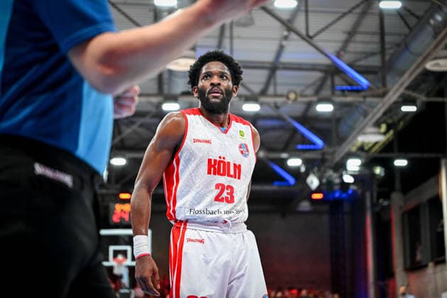 Barmer 2. Basketball Bundesliga ProA: Rheinstars Köln vs. Nürnberg Falcons BC, 26.04.2026 Michael Jordan Miller (RheinStarsKöln 23), Barmer 2. Basketball Bundesliga ProA: Rheinstars Köln vs. Nürnberg Falcons BC am 26.04.2026 in der Motorworld Köln in Koeln (Nordrhein-Westfalen) Copyright: xBEAUTIFULxSPORTS Mueller-Laschetx
