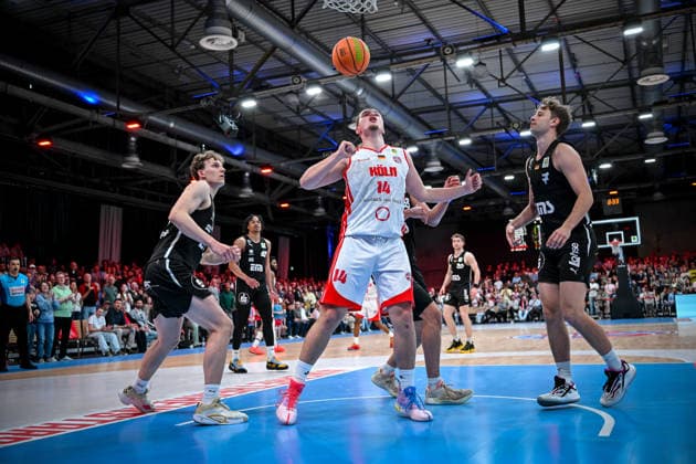 Barmer 2. Basketball Bundesliga ProA: Rheinstars Köln vs. Nürnberg Falcons BC, 26.04.2026 Marko Cuvalo (RheinStarsKöln 14), Barmer 2. Basketball Bundesliga ProA: Rheinstars Köln vs. Nürnberg Falcons BC am 26.04.2026 in der Motorworld Köln in Koeln (Nordrhein-Westfalen) Copyright: xBEAUTIFULxSPORTS Mueller-Laschetx