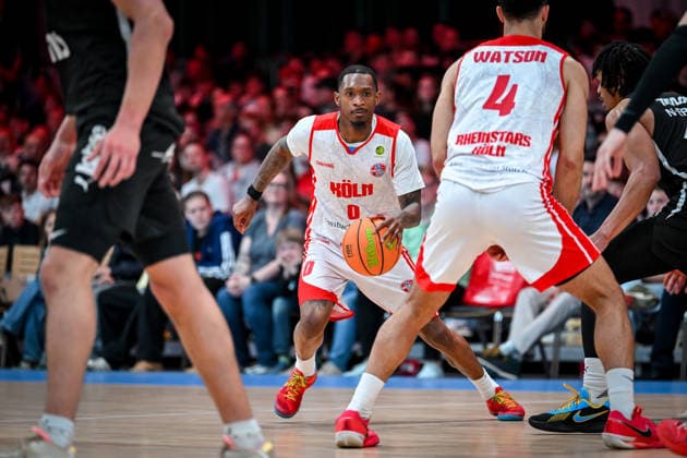 Barmer 2. Basketball Bundesliga ProA: Rheinstars Köln vs. Nürnberg Falcons BC, 26.04.2026 Cedric Cezell Russell Jr. (RheinStarsKöln 0), Barmer 2. Basketball Bundesliga ProA: Rheinstars Köln vs. Nürnberg Falcons BC am 26.04.2026 in der Motorworld Köln in Koeln (Nordrhein-Westfalen) Copyright: xBEAUTIFULxSPORTS Mueller-Laschetx