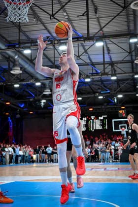 Barmer 2. Basketball Bundesliga ProA: Rheinstars Köln vs. Nürnberg Falcons BC, 26.04.2026 Björn Rohwer (RheinStarsKöln 15), Barmer 2. Basketball Bundesliga ProA: Rheinstars Köln vs. Nürnberg Falcons BC am 26.04.2026 in der Motorworld Köln in Koeln (Nordrhein-Westfalen) Copyright: xBEAUTIFULxSPORTS Mueller-Laschetx