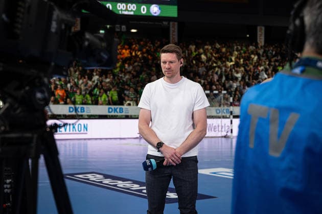 26.04.2026, xovx, Handball Daikin Handball Bundesliga, HSG Wetzlar - Bergischer HC Dyn Co-Kommentator Tobias Reichmann (ehemaliger Spieler der HSG Wetzlar, MT Melsungen, THW Kiel) Wetzlar Buderus-Arena Hessen Deutschland (DE)