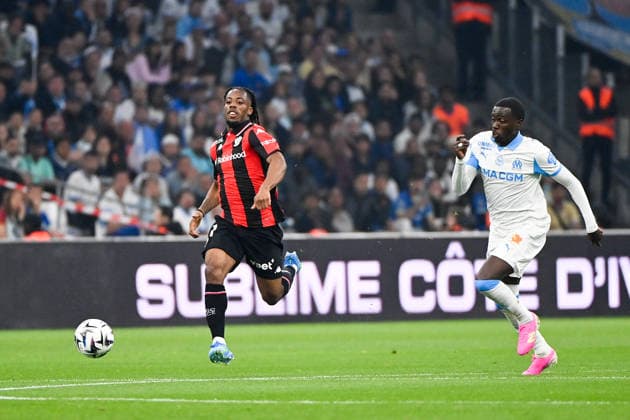 Olympique de Marseille v OGC Nice - Ligue 1 McDonald s 2025 2026 11 Elye WAHI (ogcn) - 22 Timothy WEAH (om) during the Ligue 1 McDonald s match between Marseille and Nice at Stade Velodrome on April 26, 2026 in Marseille, France. Marseille France  Copyright: xFEPx 776348370