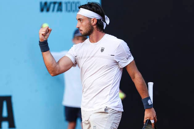 April 26, 2026, Madrid, Madrid, Spain: Thiago Agustin Tirante of Argentina reacts against Cameron Norrie of Great Britain during the Mutua Madrid Open 2026, ATP, Tennis Herren Masters 1000 and WTA, Tennis Damen 1000, at La Caja Magica on April 26, 2026 in Madrid, Spain. Mutua Madrid Open 2026 - Day 7 - ZUMAa181 20260426_zaa_a181_567 Copyright: xIrinaxR.xHipolitox
