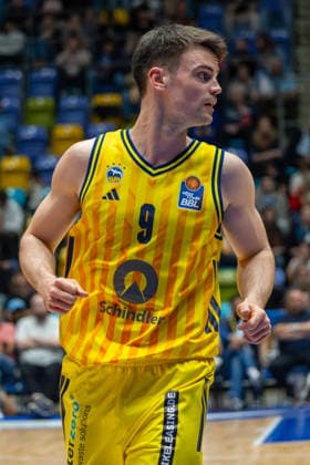 Basketball Bundesliga BBL, Frankfurt Skyliners vs. ALBA Berlin, Süwag Energie Arena Frankfurt am Main; 26.04.2026 Basketball Bundesliga BBL, Frankfurt am Main, Germany - 26.04.2026: Jonas Mattisseck (ALBA BERLIN, 9), Basketball Bundesliga BBL, Spiel der Frankfurt Skyliners vs. ALBA Berlin, Süwag Energie Arena Frankfurt am Main Copyright: xBEAUTIFULxSPORTS Freudensteinx