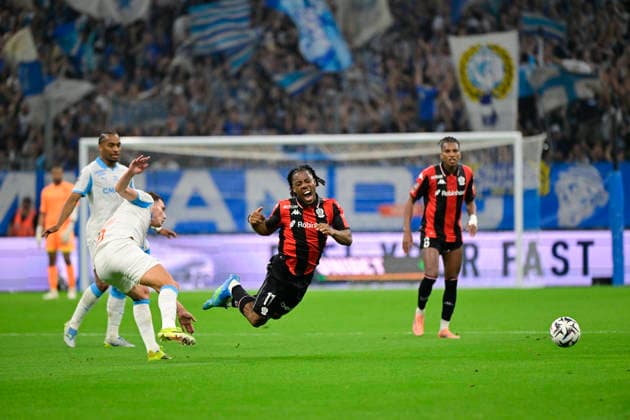 FOOTBALL : Olympique de Marseille VS OGC Nice - Ligue 1 McDonald s - 26 04 2026 Elye Wahi (OGC Nice) - Ligue 1 McDonald s match between Olympique de Marseille and OGC Nice on April 26, 2026 at the Orange Velodrome Stadium in Marseille. MarseilleFrance  Copyright: xWilliamxCannarellax
