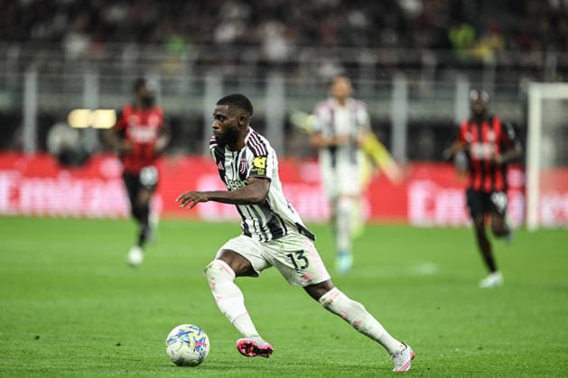 Geremie Boga of FC Juventus in action during the Italian Serie A football match between Inter AC Milan and FC Juventus on 26 of April 2026 at Giuseppe Meazza San Siro Siro stadium in Milan, Italy. Credit: Tiziano Ballabio  Copyright: xTizianoxBallabio IPAxSportx xipa-agency.netx xx IPA_74258391 IPA_Agency_IPA74258391