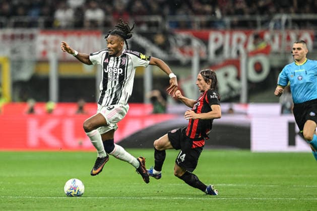 Khephren Thuram of FC Juventus in action during the Italian Serie A football match between Inter AC Milan and FC Juventus on 26 of April 2026 at Giuseppe Meazza San Siro Siro stadium in Milan, Italy. Credit: Tiziano Ballabio  Copyright: xTizianoxBallabio IPAxSportx xipa-agency.netx xx IPA_74258397 IPA_Agency_IPA74258397