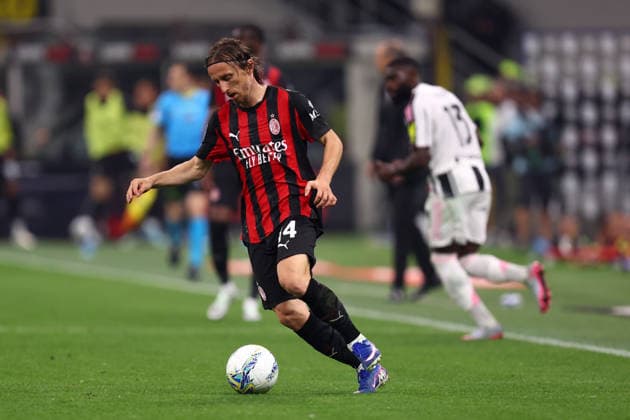 Ac Milan - Juventus Fc Luka Modric of Ac Milan in action during the Serie A match beetween Ac Milan and Juventus Fc at Stadio Giuseppe Meazza on April 26 2026 in Milano, Italy . Milano Stadio Giuseppe Meazza Italy Copyright: xMarcoxCanonierox