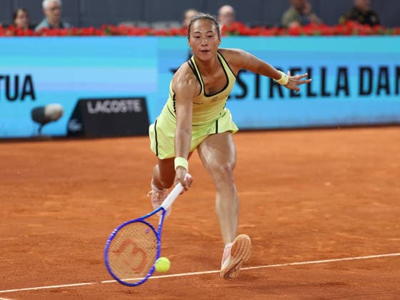 Alberto Simon Qinwen Zheng during his third round match of the main draw of the Mutua Madrid Open de Tenis, played at the Caja Magica on April 26, 2026 in Madrid, Spain Copyright: xALBERTOxSIMONx