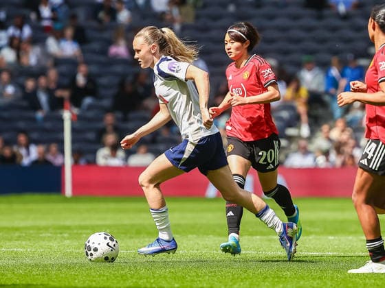 LONDON, ENGLAND - APRIL 26: Matilda Vinberg of Tottenham during the Barclays Womens Super League match between Tottenham Hotspur and Manchester United, ManU at Tottenham Hotspur Stadium on April 26, 2026 in London, England. Copyright: xJodyxDemayx-xDaviesx xSPPx Sportspressphoto_SPR137445