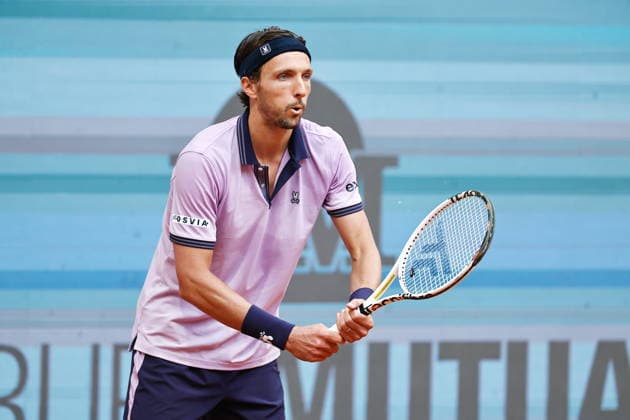 Arthur Rinderknech (FRA), APRIL 26, 2026 - Tennis : Arthur Rinderknech during singles Round of 32 match against Vit Kopriva on the ATP, Tennis Herren tour Masters 1000 tournaments Mutua Madrid Open tennis tournament at the Caja Magica in Madrid, Spain. Noxthirdxpartyxsales  aflo_328394781
